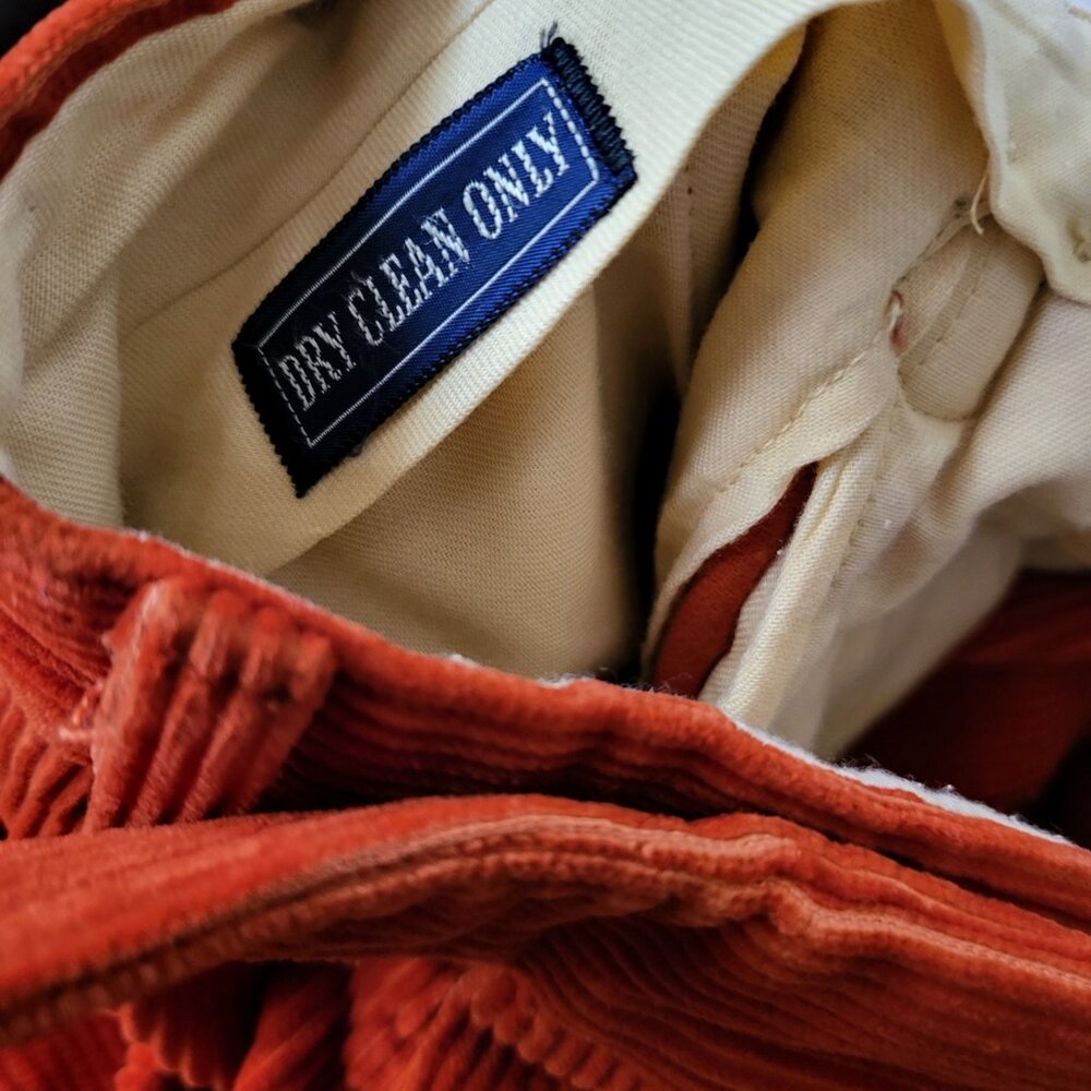 Ralph Lauren Women's Rust Corduroy Pants - Picture 9 of 9